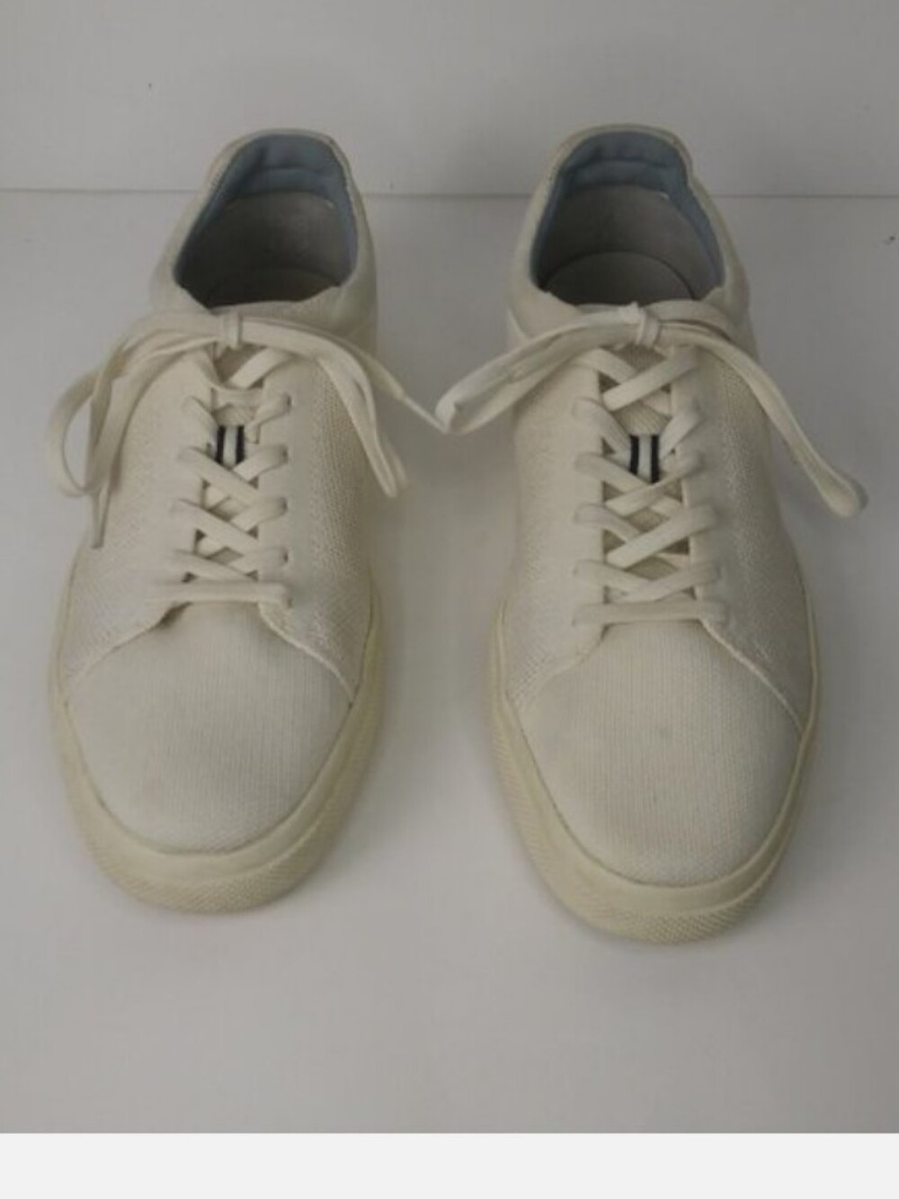 Rothy's  Sneaker Bone White Lace Up Size M 11 W12.5 Unisex EUC